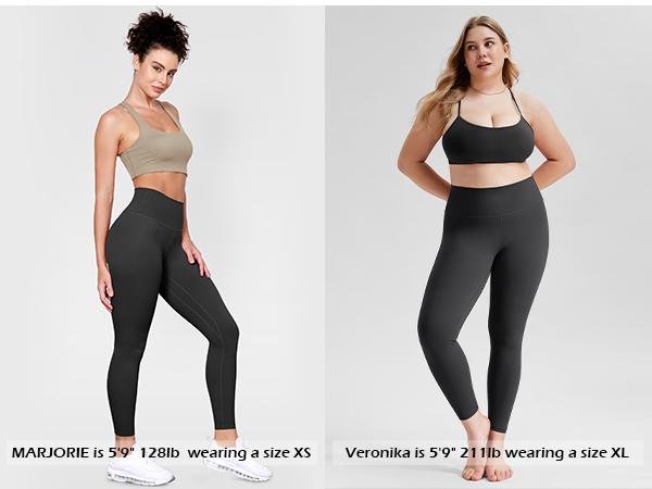 ODODOS ODLIFT Compression Leggings for Women, 25" / 28" High Waist Workout Yoga Pants