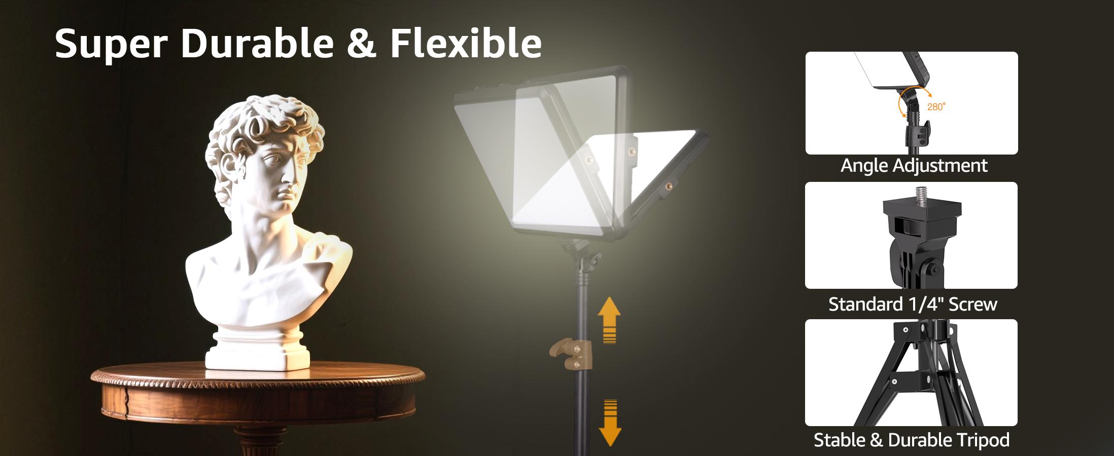 NiceVeedi Studio Light 2-Pack LED Video Light Kit with Tripod Stand & Phone Holder, 2800-6500K Dimmable, 73" Stream Light for Video Recording NiceVeedi Studio Light 2-Pack LED Video Light Kit with Tripod Stand & Phone Holder, 2800-6500K Dimmable, 73" Stream Light for Video Recording