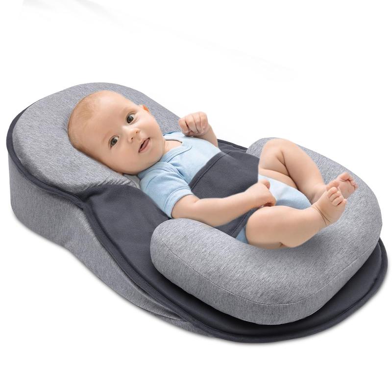Rest Nest Baby Bed Feeding Nest Baby Bed, Tummy Time Pillow, for Comfortable Play & Feeding Support Cribs Bassinet