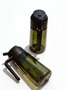 2-in-1 glass bottle oil dispenser, 16oz*2, edible oil sprayer, beautiful dispenser, good kitchen helper air fryer salad bbq