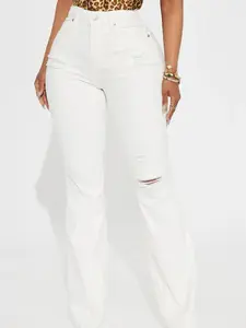 Up Next Stretch Flare Jeans - White
