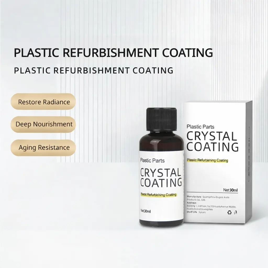 Multi-functional car interior refurbishing agent, maintains interior finishes, and refurbishes aged plastic parts.