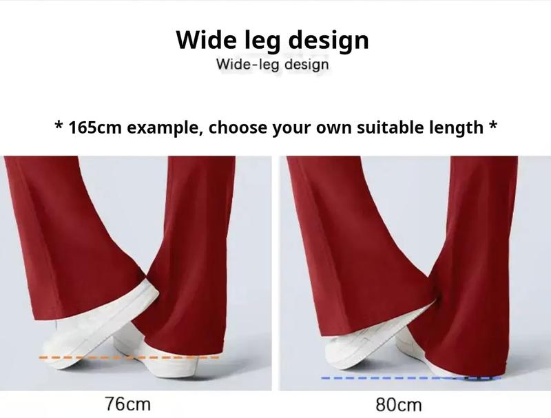 2025 the latest women's overalls sweatpants, advanced sense of buttocks with pockets, high-waist belly-in yoga exercise and body-building bell-bottoms.