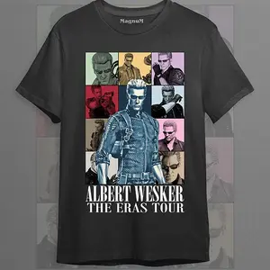 Albert Wesker T-Shirt, Resident Evil Game Villain Graphic Tee, Umbrella Corporation Horror Gamer Merch, Survival Horror Fan Gift Eras Tour