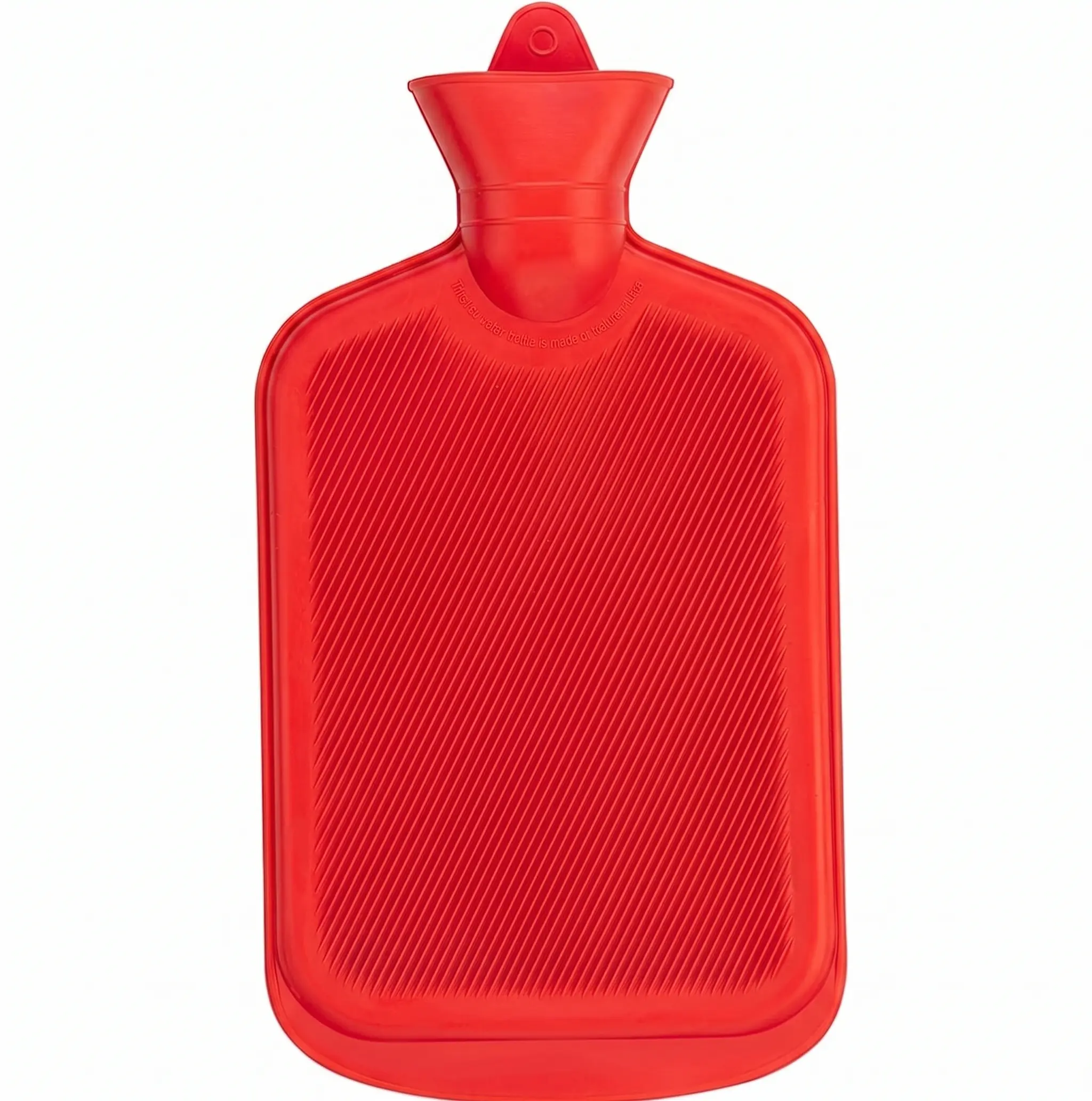 1-Piece BPA-Free Natural Rubber Hot Water Bottle, Heavy-Duty Water Bag for Pain Relief & Heat Therapy (Menstrual Cramps Support)