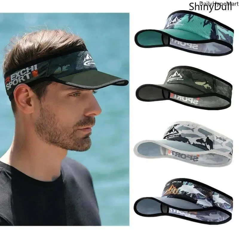 Cooling Visor Sun Cap - Adjustable, No-Slip Stretchy Mesh, Running Workout Hat, Sports Outdoor Headwear for Hiking Activities, Sports Outdoor Hats