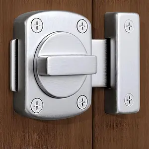 Mini Lock Bolt Lock Home Safety Lock for Perfect Size for Cabinet Furniture Windows Bathroom Curtain Rod Bracket Adjustable Curtain Rod Holders