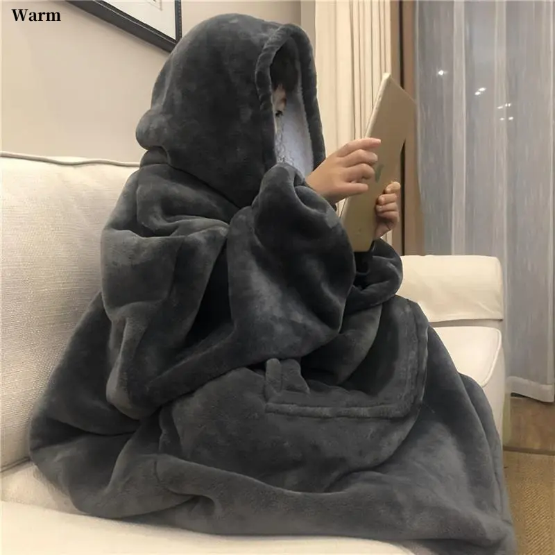 Boho 2-in-1 Huggable Hoodie Blanket - Super Soft Reversible Fleece Sweatshirt, Kangaroo Pocket, Machine Washable, All Season Body-Warming, Ideal for Christmas Gifting, Boho Blankets, Huggable Blankets