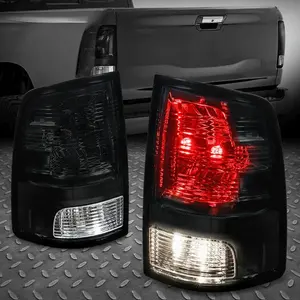 Smoked Lens Rear Tail Light Brake Lamps Set for 2009-2024 Dodge Ram 1500 2500 3500