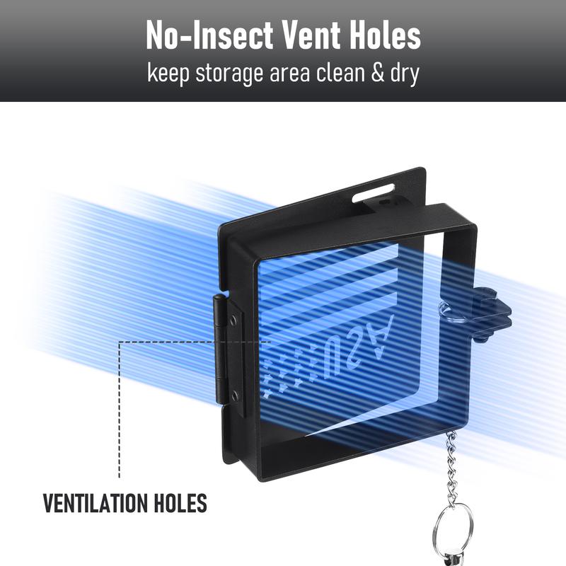 Canvcle Aluminum RV Bumper End Cap 2 Pack for 4-Inch Square Camper Bumpers with Vent Holes for Sewer Hose Storage Travel Trailer Motorhome Outdoor Accessories