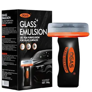 Oil Film Remover for Car Windshields and Windows, Automotive Glass Cleaner for Oil Residue, Oil Film Remover for Car Windshields and Windows, Removes Oil Film & Smudges, Improve Windshield Clarity for Safe Driving