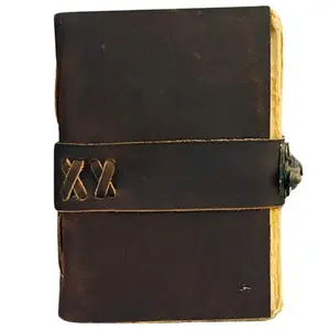 Vintage Leather Journal Antique Handcrafted Book Deckle Edge 4" x 6" - 200 Pages