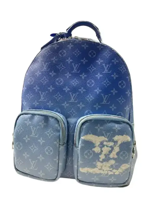 Louis Vuitton Monogram Coated Canvas Backpack for Travel, Easy Access Dual Zip, Multi-Compartment Design, 16" x 12" x 6.5", COA Included, Dual Zip Travel Bags, Logo Travel Bags, Casual Travel Bags