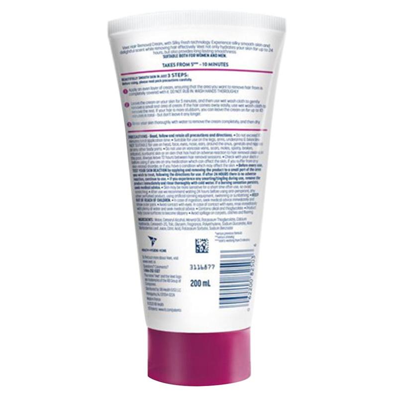 Veet Botanic Inspirations Sensitive Skin Formula with Aloe Vera and Vitamin E, Dermatologically Tested Hair Removal Gel Cream 6.76 Fl Oz. for Legs & Body Fragrance Smooth Cosmetic Moisturizer
