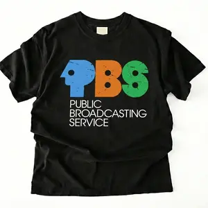 Vintage P.B.S T-Shirt - Retro Public Broadcasting Service Tee - 70s 80s Nostalgia Shirt for Classic TV Fans