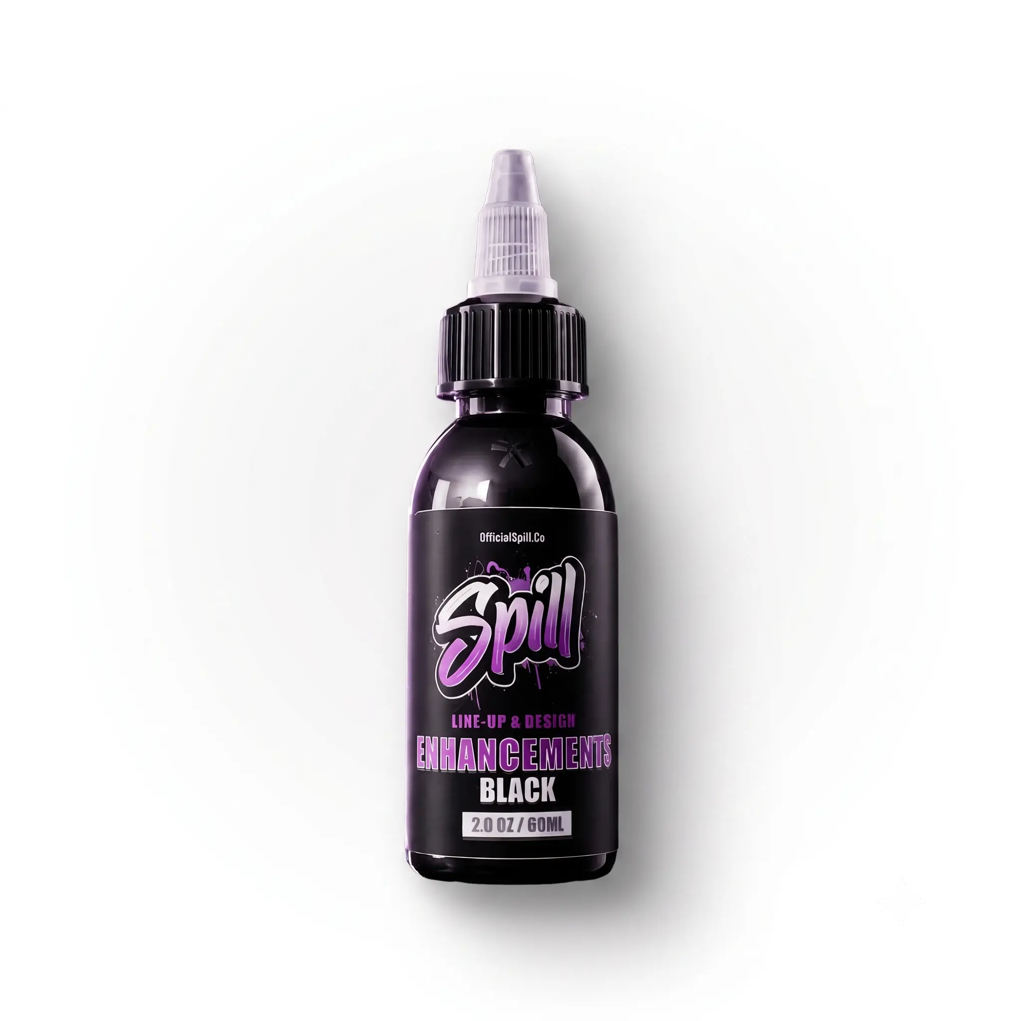 SPILL Barber Airbrush Lineup Paint, Black Spill Enhancement Hair Color, Professional Haircare Product for Barbers