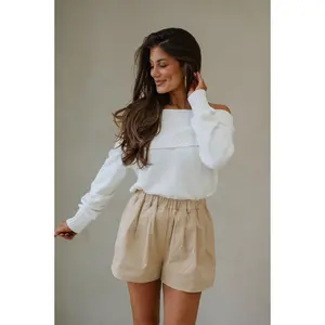 Devon OTS Cable Knit Sweater-Ivory