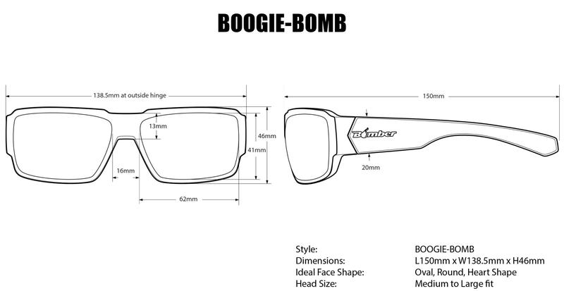 BOOGIE BOMB ANSI Z87+ Safety Eyewear with Wide Frames Impact-Resistant Lenses UVA UVB Protection for Ultimate Protection