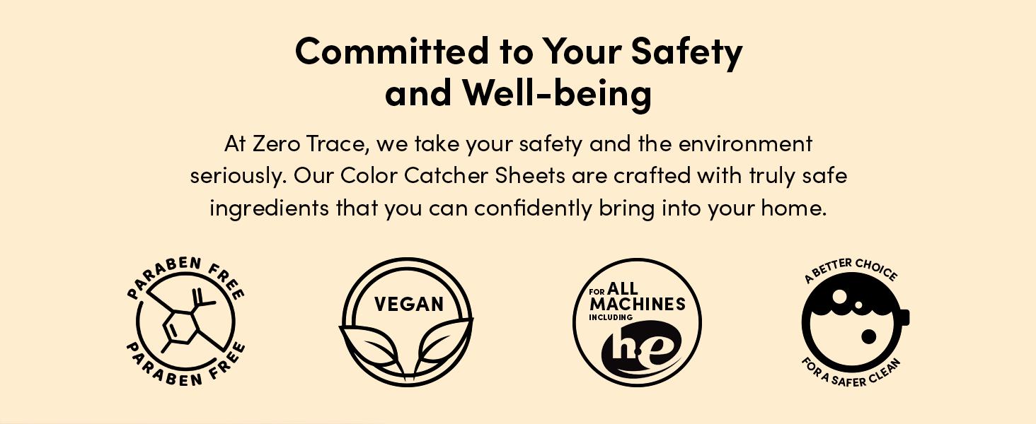 Zero Trace Eco-Friendly Color Catcher Laundry Sheets - 40 Count - Prevents Dye Transfer & Keeps Clothes Original Color - Fragrance-Free Plant-Based - Ideal for Mixed Washes Household