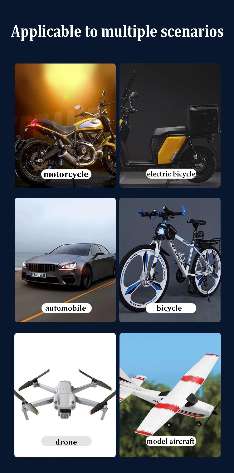 Wireless LED Strobe Lights RGB USB Charge IP65 Waterproof Anti-Collision for Car Motorcycle Drone & RC Aircraft Bike