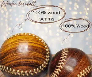 HANDCRAFTED BASEBALL / Bola Baseball de Madera Solida