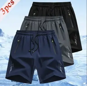 Men’s 3-Pack Summer Shorts — Quick-Dry, Breathable Casual Sportswear for Running, Fitness, Cycling, Jogging, and Outdoor Activities