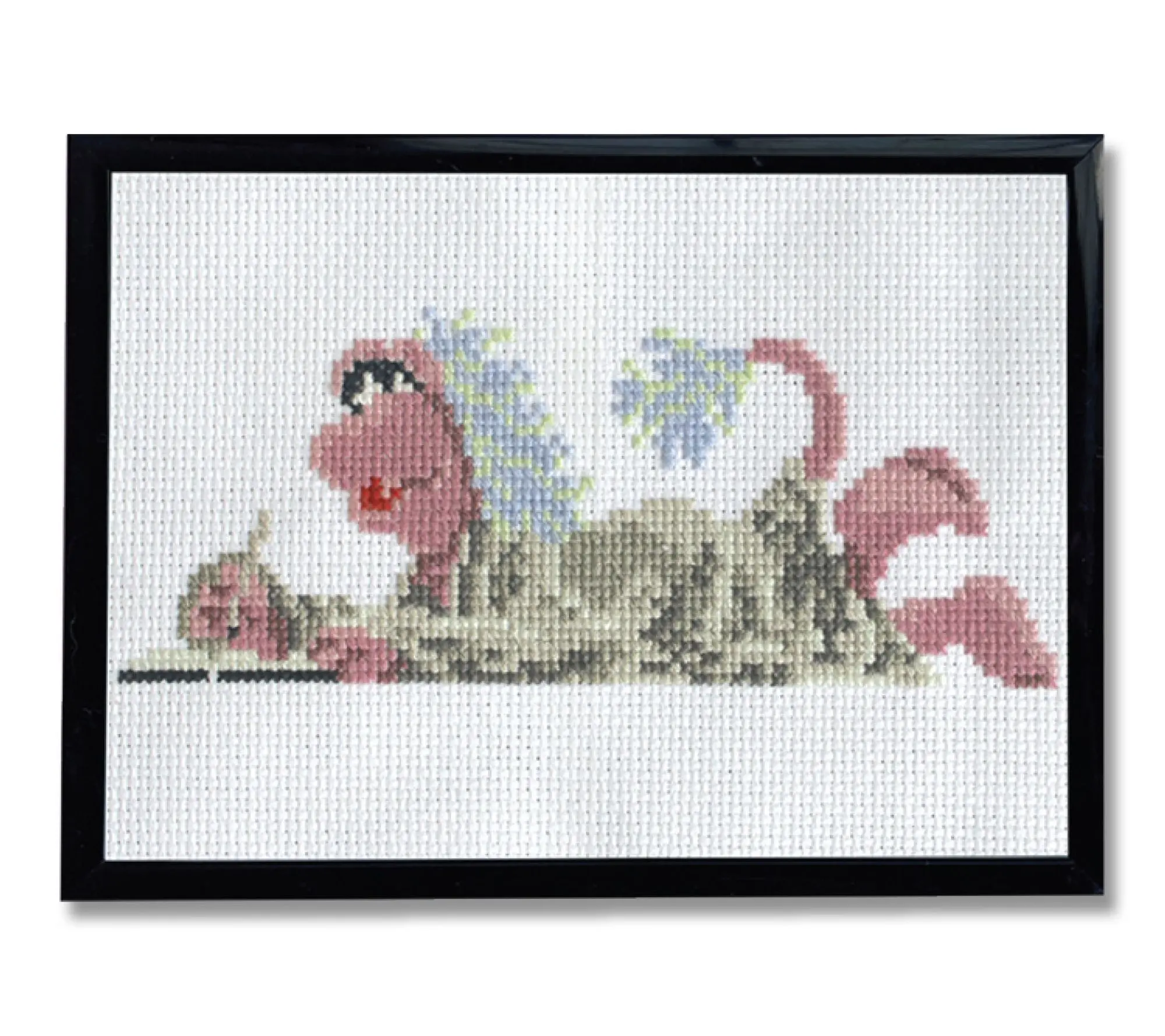 Spot Colors Mok ey Fraggle Coun ted Cross Stitc h Kit