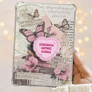 Emotional Support Kindle Coquette Pink Heart Pillow Magnetic Kindle Grip Book Lover Cute Bookish Kindle Accessories Phone Holder PopSocket Phone Grip Magnetic Pop Socket Phone Grip