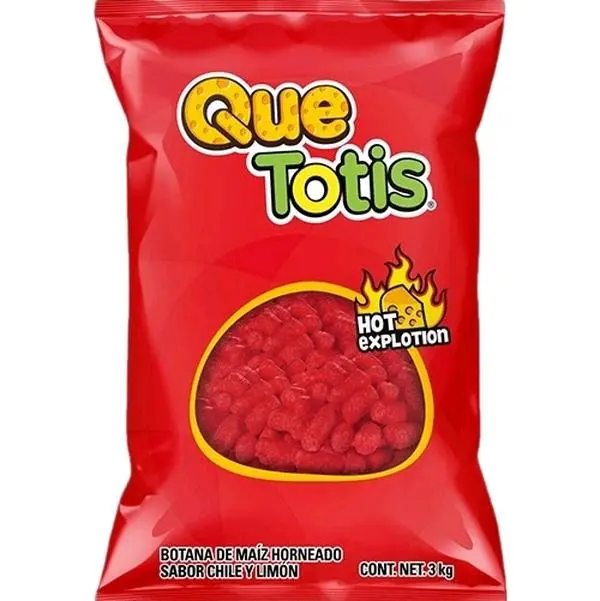 QUE TOTIS HOT XPLOTION - BIG BAG 3 KG - Snack and Crispy Snack