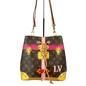 Pre-owned Louis Vuitton Leather Bucket Bags NeoNoe Limited Edition Summer Trunks Monogram Canvas Bucket Bag
