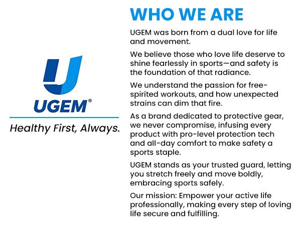 UGEM 2 Pack Knee Braces for Knee Pain Compression Sleeves with Patella Gel Pad & Side Stabilizers for Meniscus Tear ACL & Arthritis Relief