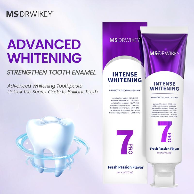 New 7-Pro Intensive Toothpaste | Upgraded Purple Formula with 7 Probiotics | Deep Enamel Repair & Long-Lasting Freshness