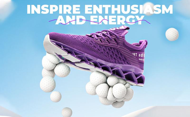 Womens Running Shoes Blade Tennis Walking Fashion Sneakers Breathable Non Slip Gym Sports Work Trainers Yellow Girl Runner Footwear Casual Training Closed Athletic Comfort Purple