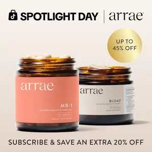 Arrae String Bikini Bundle | Fast-Acting Bloating Relief Digestive Enzymes + Natural Energy & Health Support | Organic Supplement Dietary Healthy Gut Probiotics Edible