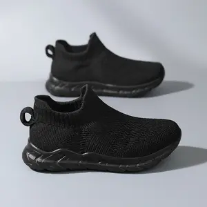 Cloudy Shoes Kids Slip On Sneakers Breathable Mesh - Easter Spring Gifts for Boys Girls Toddlers, Lightweight Comfortable Walking Running Tennis Shoes for Little Kid Youth, Soft Marshmallow Sole Casual Sneakers 3-14 Years Old