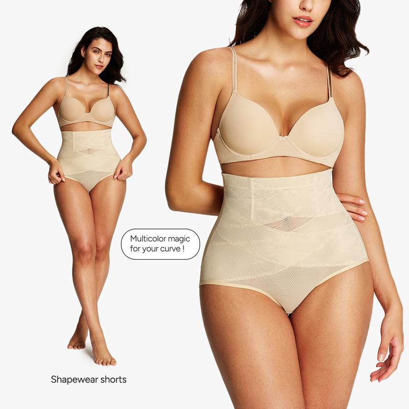 Nebility Women's Mesh Breathable Shapewear Shorts - Tummy Control Postpartum Cincher | Soft Compression, Minimalist Sexy Underwear for All-Day Comfort Womenswear Basic