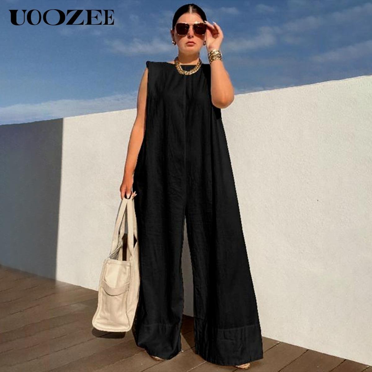 Solid Color Sleeveless Wide Leg Jumpsuit – Basic Style Simple and stylish, highlighting the daily elegance of modern women winter jumpsuit Springtok Womenswear