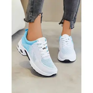 Women's Outdoor Gradient Color Casual Sneakers, Soft Comfortable Easy Wear Tennis Shoes, Thick Sole Running Shoes, Fashion Elegant Design, Sporty Running Shoes