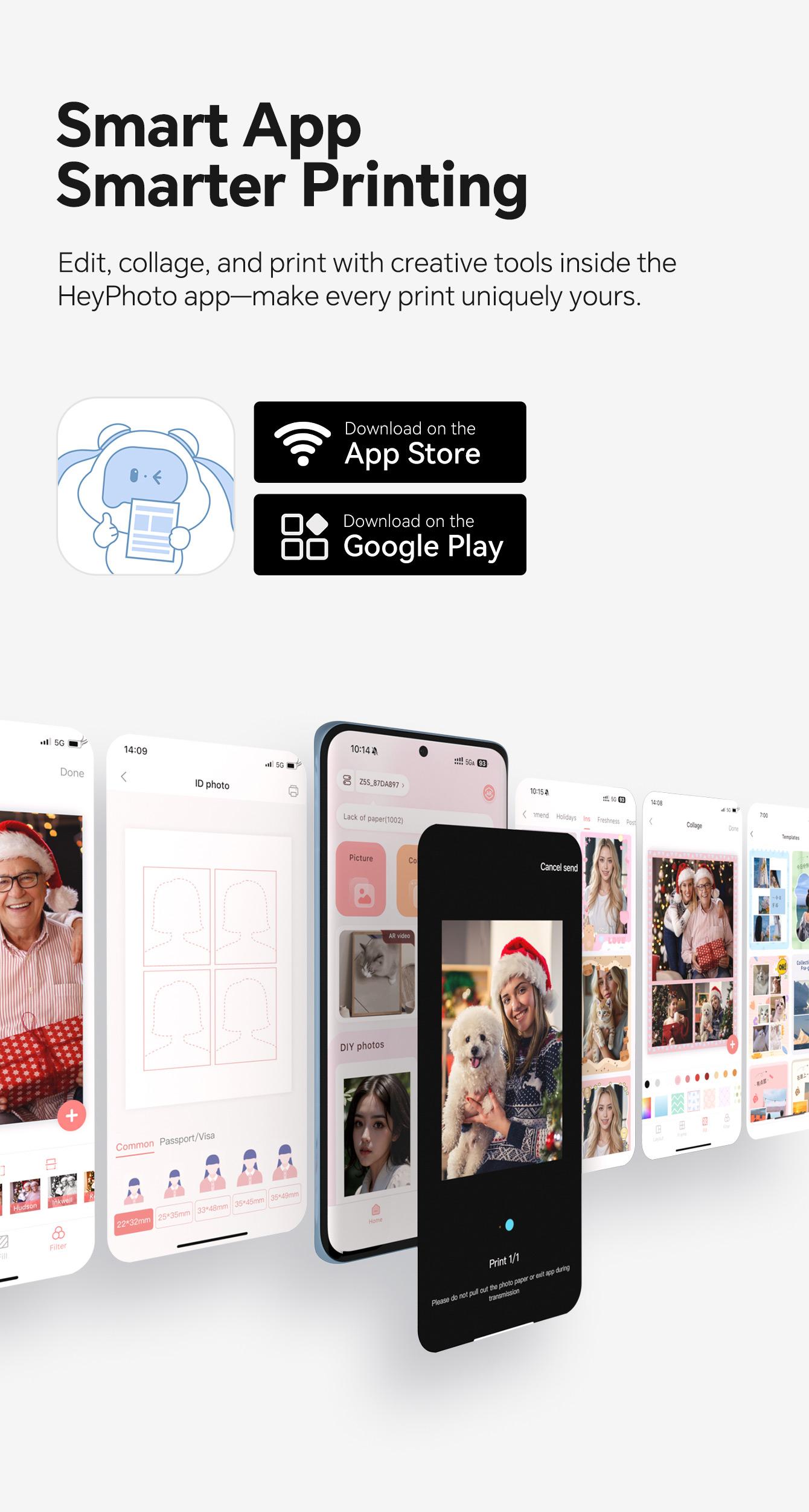Hanin Instant Camera & Mini Photo Printer 2x3, Portable Pocket Photo Printer for iPhone & Android, Easy Instant Photo Printing for Travel, Friends & Everyday Memories#SummerSale