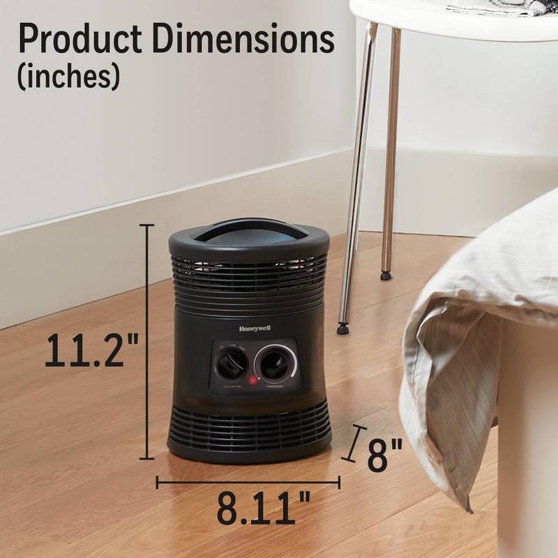 Honeywell HHF360B 1500W 360? Surround Indoor Heater Black