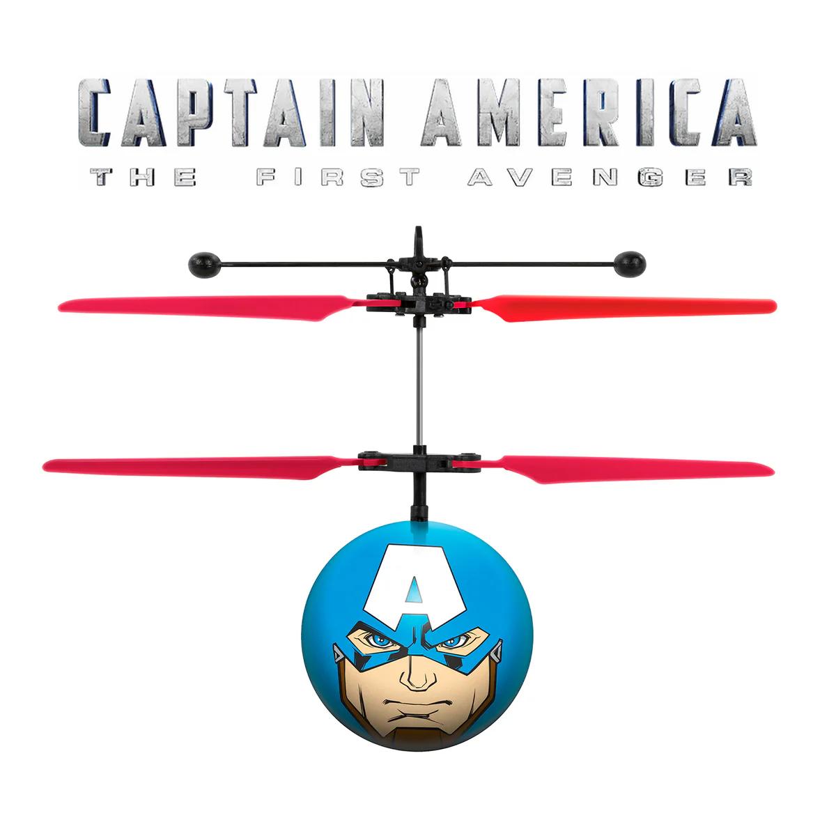 Marvel IR UFO Helicopter Ball  - Captain America, Iron Man, Hulk, X-Men Deadpool, Spider-Man, Thor, Black Panther, Guardians of the Galaxy - Officially Licensed