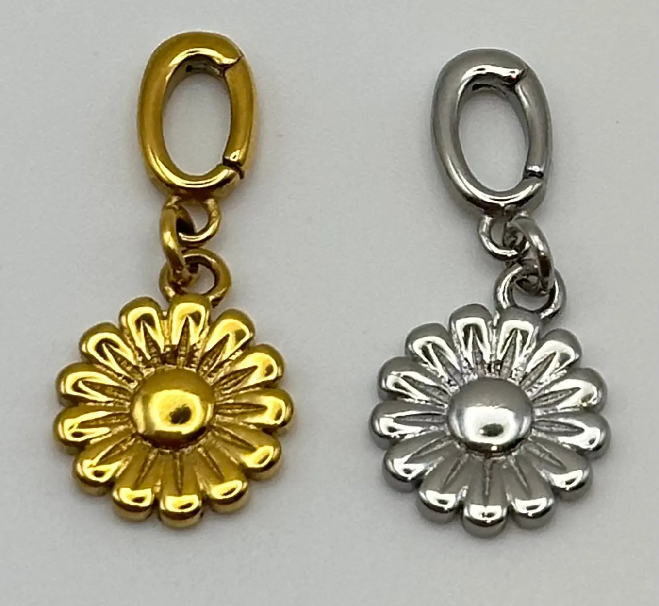 Sunflower Charm, Inspirational Interchangeable Bloom and Grow Meaningful Jewelry, 316L Stainless Steel Crafted from High-Quality Tarnish-Resistant Stainless Steel, Daily Gold Silver Gift for Her