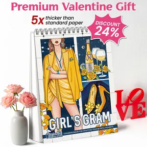 MINDFUL PALETTE Adult Coloring Book Spiral Bound for Women Thick 300gsm Paper 30 Original Girl's Gram Designs for Alcohol Markers & Stress Relief Artistic Spirit