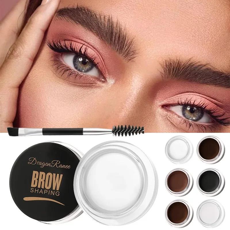 6 Color Wild Eyebrow Styling Cream Eyebrow Shaping Gel Soap Wax Clear Eyebrow Cream Tint Brow Lift With Brush