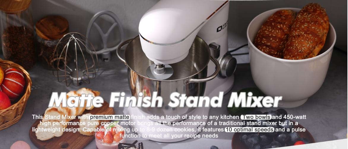 KITCHEN IN THE BOX Stand Mixer 4.5QT & 5QT | 10-Speed Electric Food Mixer for Baking & Cooking | Includes Whisk, Dough Hook & Beater | Durable & Powerful | Kitchenware & Home Appliances