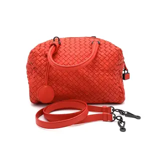Pre-owned Bottega Veneta Nappa Leather Boston Bag Convertible Intrecciato Nappa Small #3409