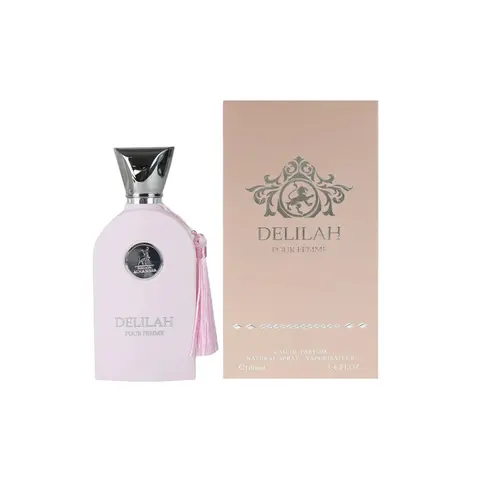Lattafa Maison Alhambra Delilah Pour Femme Women's EDP Perfume Fragrance (3.4 fl.oz) - Fresh, Floral-Fruity Scent with Turkish Rose, Glow Vanilla, Musk Cozy Undertones, Alcohol-Containing Liquid for Adults