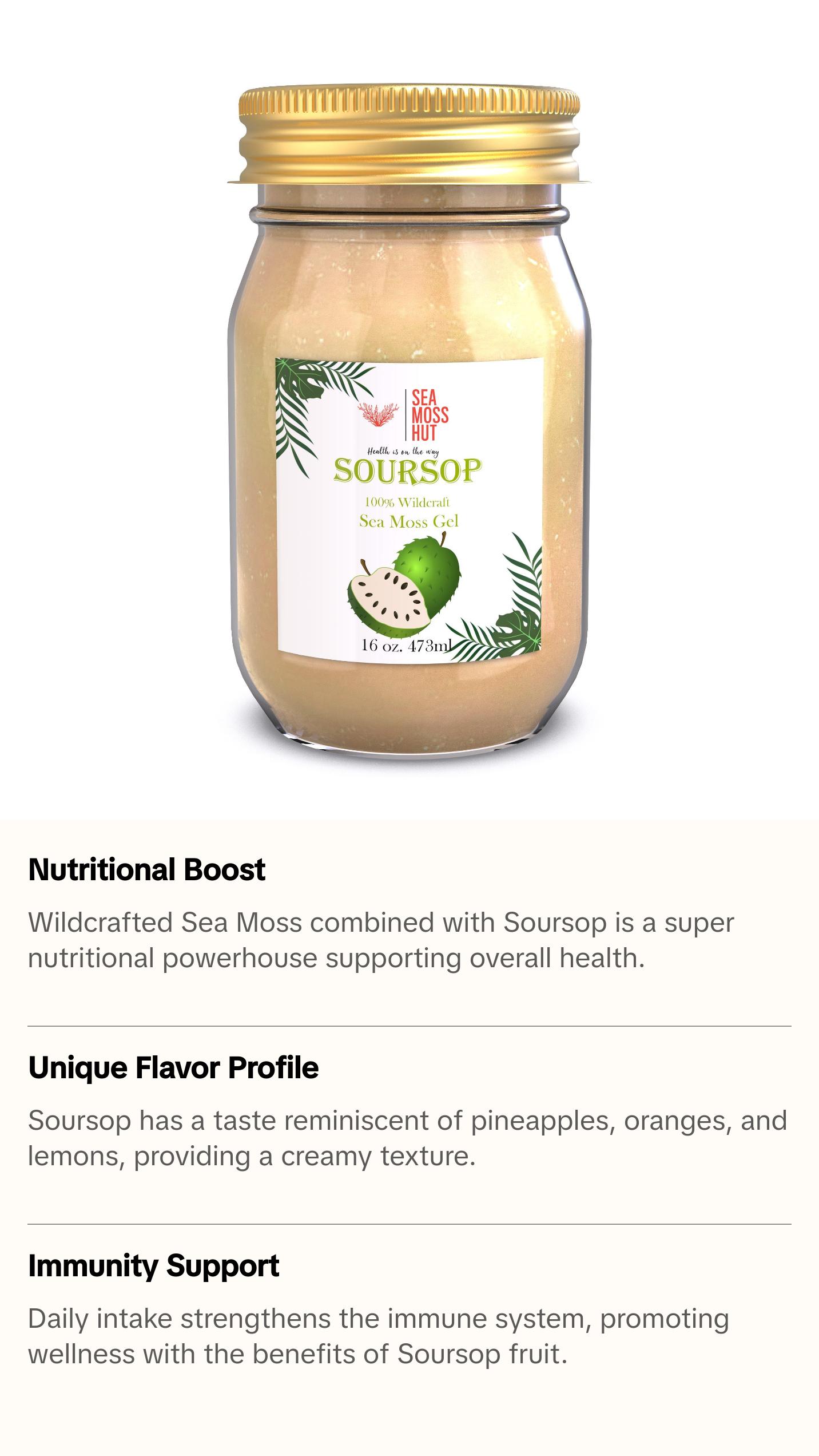 Sea Moss Infused With Soursop Fruit