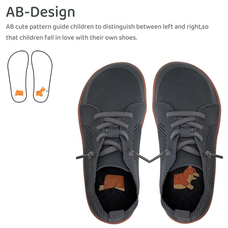 WateLves Toddler Little Kids Wide Barefoot Shoes Boys Girls Minimalist Sneakers Lightweight Breathable Walking Shoes | Naturally Splay | Flexible Fit