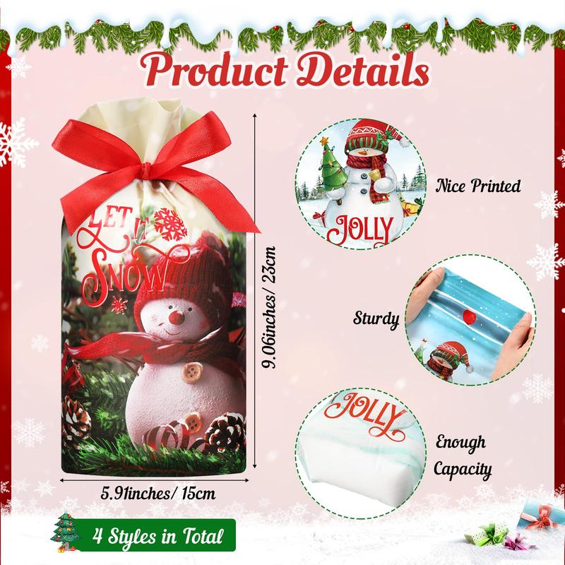 48/50/60 Pcs Mini Valentines Goodie Bags with Drawstring Tags Fixed Medium Size Bags Appreciation Gift for Friends Teacher Students Office Employee Coworker,Galentine's Day Birthday Holiday Wedding School Classroom Party Supplies,Valentine Gift Exchange